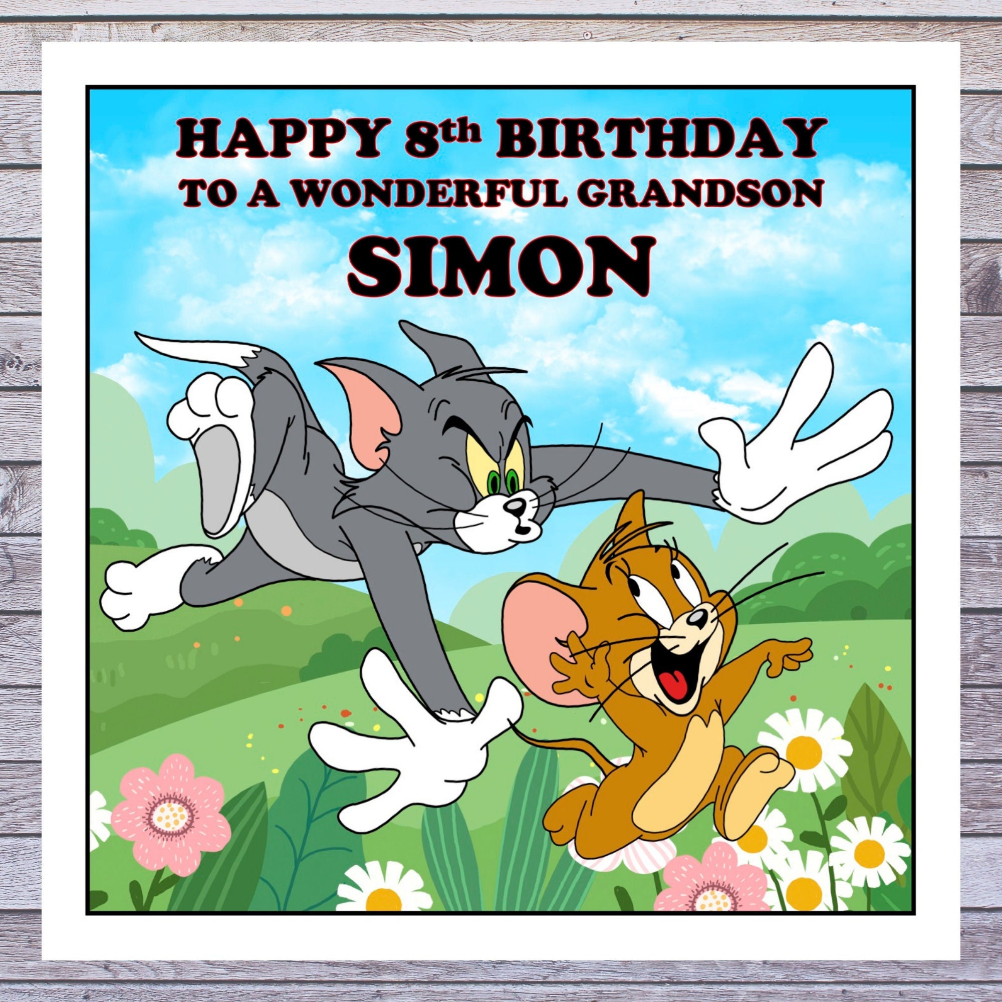 Tom And Jerry Birthday Card