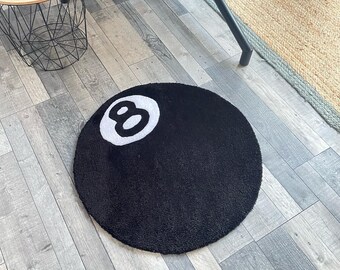 8 Ball Tufted Rug - Etsy
