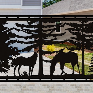 Two-Horses_1 - 30x60-cm - dxf file - laser cut - plasma cut