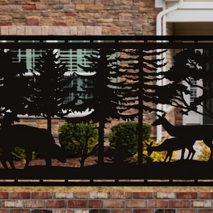 Buck-Rub-Doe-Fawn-30x60-cm - dxf file - laser cut - plasma cut