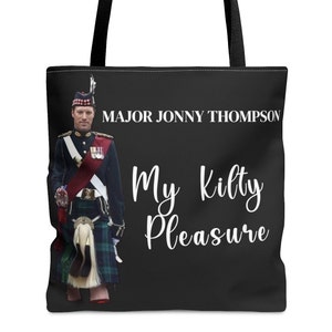 My Kilty Pleasure Tote Bag: Major Jonny Thompson Heartthrob Equerry for King Charles III, Captivating Charm and Elegance Major Jonny Bag image 1
