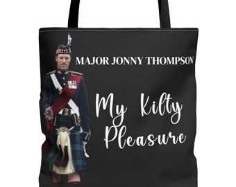 My Kilty Pleasure Tote Bag: Major Jonny Thompson - Heartthrob Equerry for King Charles III, Captivating Charm and Elegance Major Jonny Bag