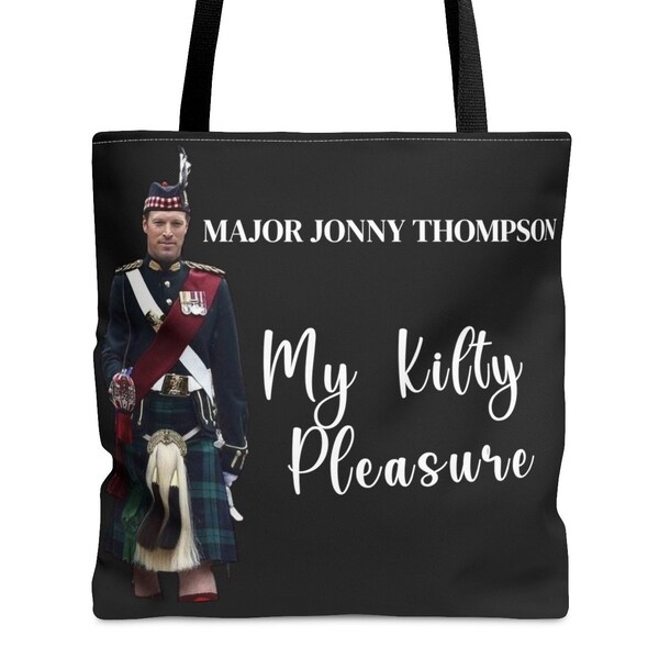 My Kilty Pleasure Tote Bag: Major Jonny Thompson - Heartthrob Equerry for King Charles III, Captivating Charm and Elegance Major Jonny Bag