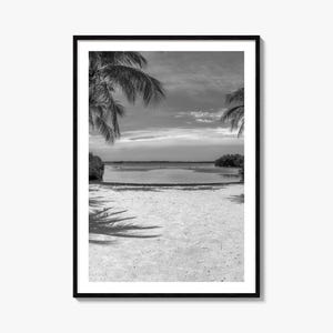 Key Largo Photo Poster Print, Key Largo Black and White Wall Art, Key Largo Photography, Key Largo Travel, Key Largo Map Poster