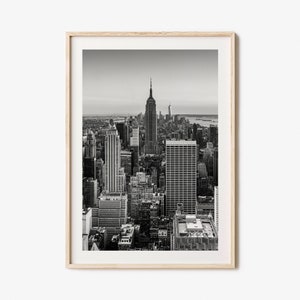 New York City Photo Poster Print No 1, New York City Black and White Art, New York City Wall Photography, Travel, Map Poster