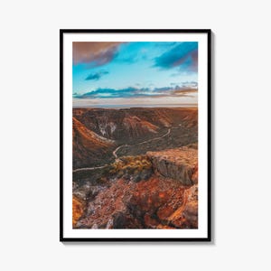 West-Australië Fine Art-fotoafdruk, Charles Knife Canyon, Exmouth, Australië muurposter
