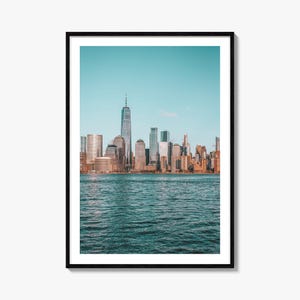 New York City Colorful Poster Print No 2, New York City Photo Art, New York City Decor, Travel Print, New York City Street Map Poster