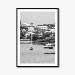 Bermuda Foto-Poster, Bermuda Schwarzweiß-Wandkunst, Bermuda-Wandfotografie, Bermuda-Reise, Bermuda-Kartenplakat