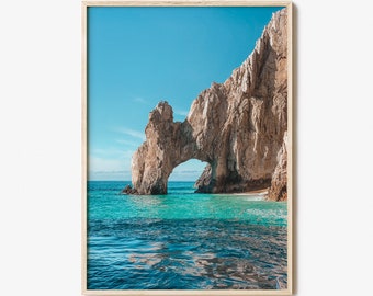 Cabo San Lucas Colorful Poster Print No 1, Cabo San Lucas Photo Art, Cabo San Lucas Wall Decor, Travel Print, Street Map Poster, City Map