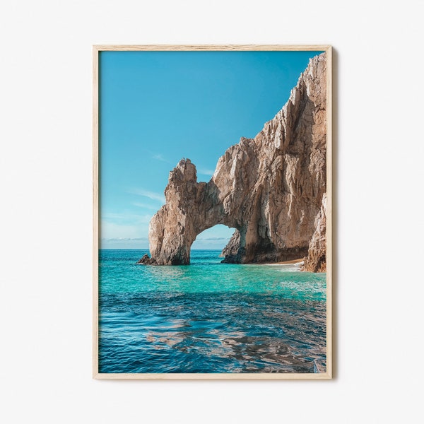 Cabo San Lucas Bunte Poster Druck Nr. 1, Cabo San Lucas Fotokunst, Cabo San Lucas Wand Dekor, Reise Druck, Straßenkarte Poster, Stadt Karte