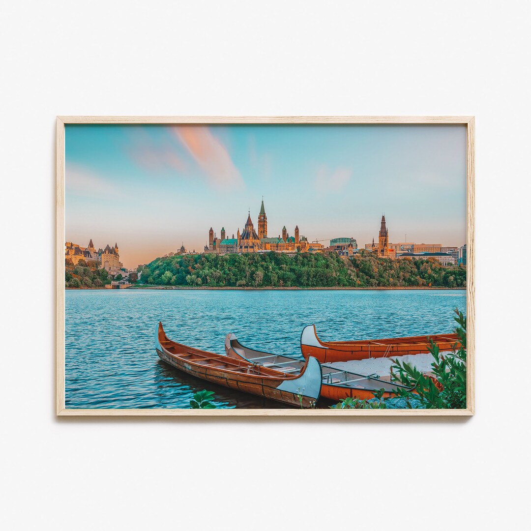 Ottawa Colorful Poster Print Horizontal, Ottawa Photo Wall Art, Ottawa Wall Decor, Ottawa Travel