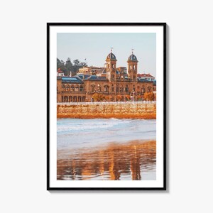 San Sebastian Colorful Poster Print, San Sebastián Photo Art, San Sebastian Decor, Travel Print, San Sebastian Street Map Poster, City Map