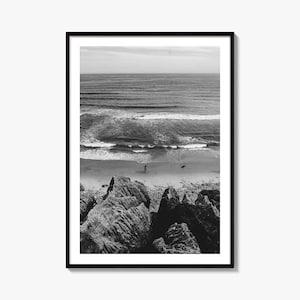 Montauk Photo Poster Print No 1, Montauk Black and White Wall Art, Montauk Wall Photography, Montauk Travel, Montauk Map Poster