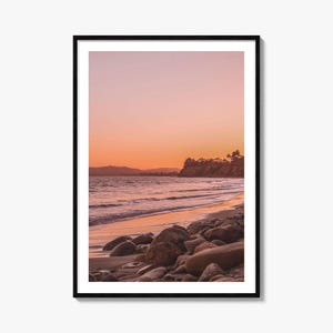 Santa Barbara Colorful Poster Print No 2, Santa Barbara Photo Art, Decor, Santa Barbara Travel Print, Santa Barbara Street Map Poster