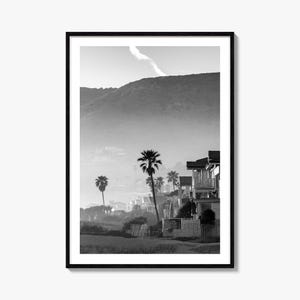 カリフォルニア写真ポスタープリントNo.1、カリフォルニア白黒アート、カリフォルニア写真、旅行、カリフォルニア地図ポスター