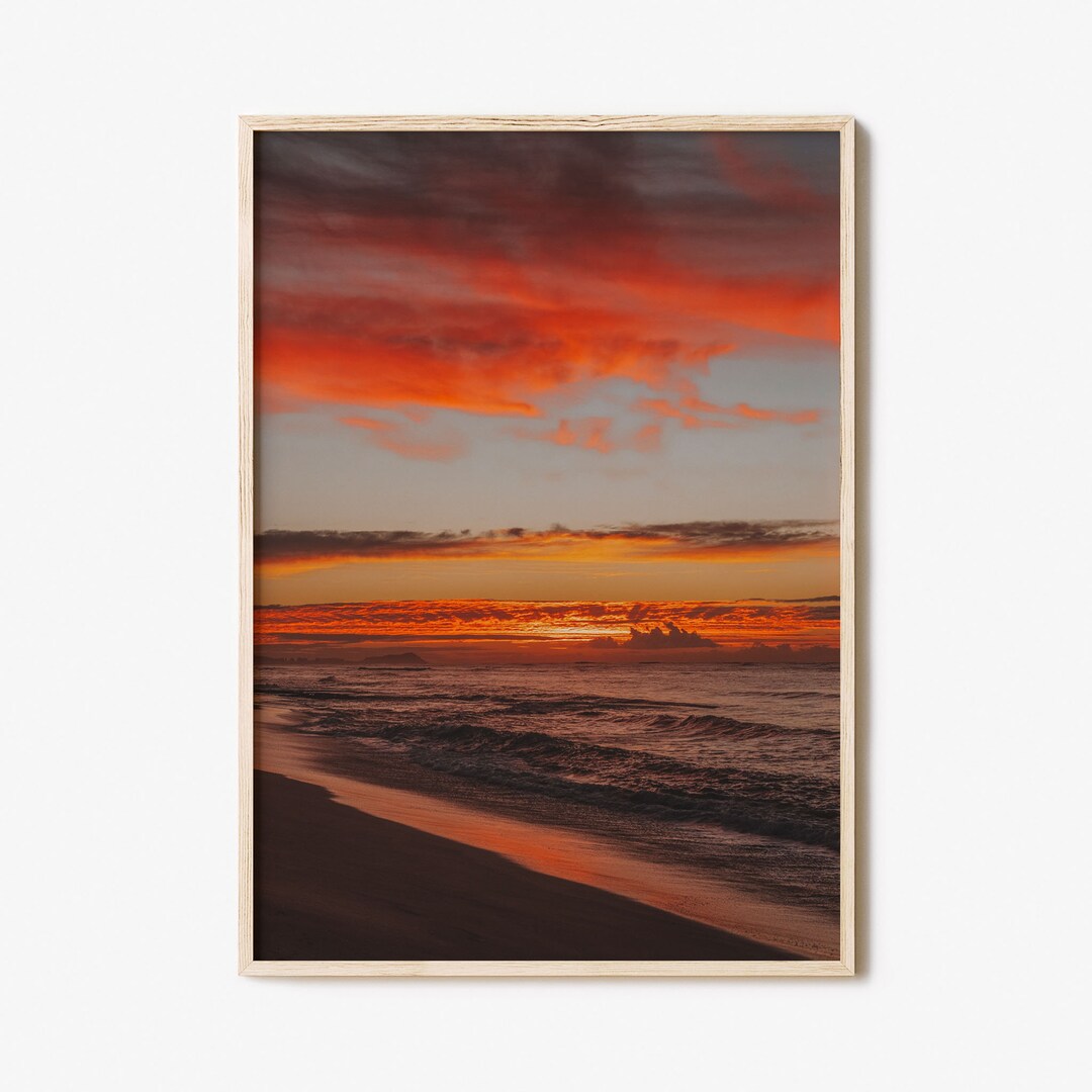 Oahu Colorful Poster Print No 2, Oahu Photo Wall Art, Oahu Wall Decor