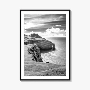 Irland Foto Poster Druck Nr. 2, Irland Schwarz Weiß Wand Kunst, Irland Wand Fotografie, Irland Reise, Irland Karte Poster