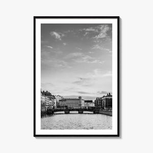 Göteborg Foto Poster No 1, Göteborg Schwarzweiß Kunst, Göteborg Fotografie, Göteborg Reise, Göteborg Karte Poster