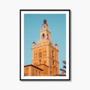 Coral Gables Colorful Poster Print No 3, Coral Gables Photo Art, Coral Gables Decor, Travel Print, Coral Gables Street Map Poster, City Map
