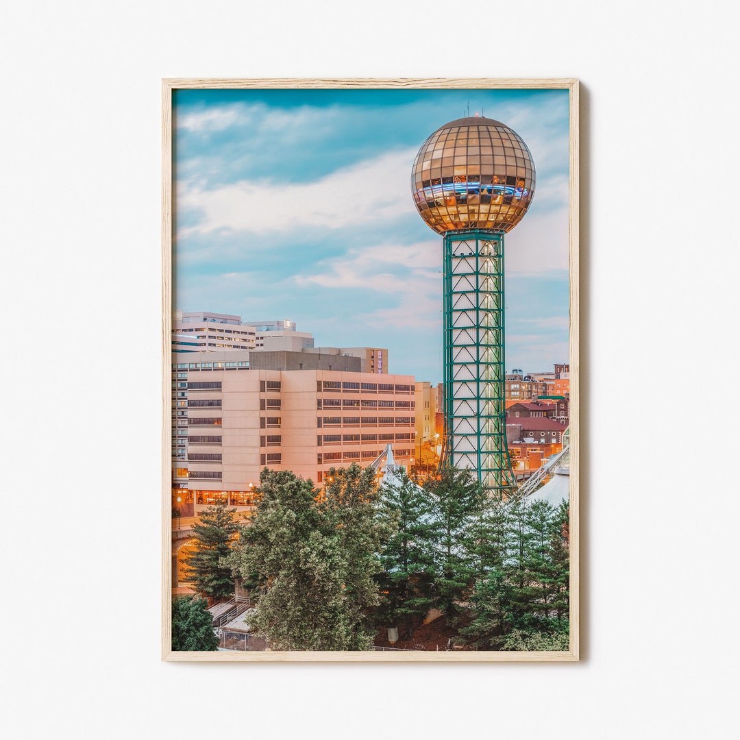 Knoxville Colorful Poster Print No 1, Knoxville Photo Art, Knoxville