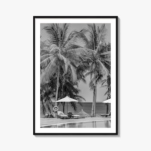 Guam Foto Poster Druck Nr. 2, Guam Schwarz Weiß Wandkunst, Guam Wand Fotografie, Guam Reise, Guam Karte Poster