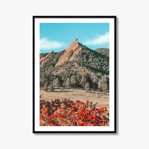 Boulder Colorful Poster Print No 1, Boulder Photo Wall Art, Boulder Wall Decor, Boulder Travel Print, Boulder Street Map Poster, City Map