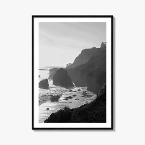 Malibu Foto Poster Druck Nr. 2, Malibu Schwarzweiß Wandkunst, Malibu Wand Fotografie, Malibu Reise, Malibu Karte Poster