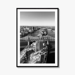Queens Photo Poster Print New York, Queens Black and White Wall Art, Queens Wall Photography, Queens Travel, Queens Map Poster