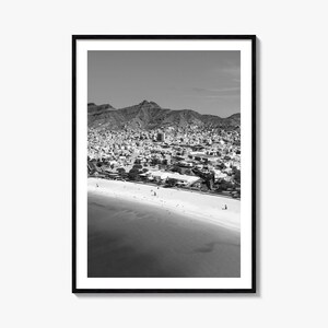 Stampa di poster fotografico di Capo Verde, arte in bianco e nero di Capo Verde, fotografia di Capo Verde, viaggi a Capo Verde, poster con mappa di Capo Verde