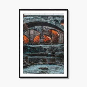 Cleveland kleurrijke posterafdruk nr. 3, Cleveland Photo Art, Cleveland Decor, Cleveland Travel Print, Cleveland Street Map Poster, stadsplattegrond