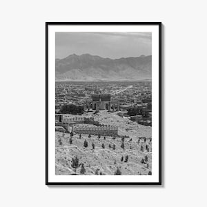 Afghanistan Photo Poster Print, Afghanistan Black and White Art, Afghanistan Photography, Afghanistan Travel, Map Poster