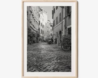 Rome Photo Poster Print No 2, Rome Black and White Wall Art, Rome Wall Photography, Rome Travel, Rome Map Poster