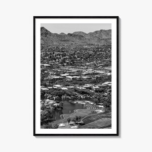 Scottsdale Photo Poster Print No 1, Scottsdale Schwarzweiß-Wandkunst, Scottsdale Fotografie, Scottsdale Reisen, Karte Poster
