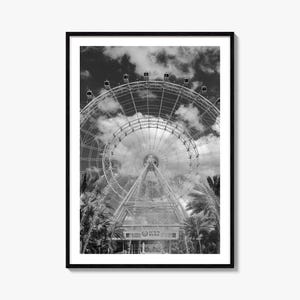 Impressão de pôster fotográfico de Orlando nº 2, arte de parede em preto e branco de Orlando, fotografia de parede de Orlando, viagens a Orlando, pôster com mapa de Orlando