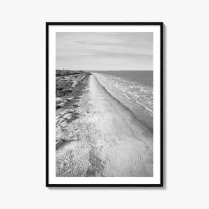 Jekyll Island Foto Poster Druck, Jekyll Island Schwarzweiß-Wandkunst, Jekyll Island Wand Fotografie, Reise, Karte Poster