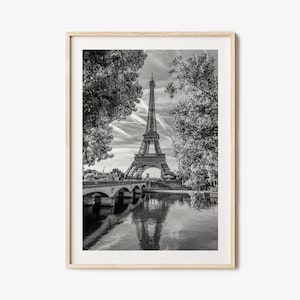 Paris Photo Poster Print No 2, Paris Black and White Wall Art, Paris Wall Photography, Paris Travel, Paris Map Poster