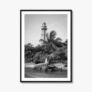 Captiva Foto Poster Druck, Captiva Schwarz und Weiß Wandkunst, Captiva Wand Fotografie, Captiva Reise, Captiva Karte Poster