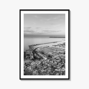 Alicante Photo Poster Print, Alicante Black and White Wall Art, Alicante Wall Photography, Alicante Travel, Alicante Map Poster