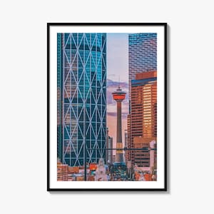 Calgary Colorful Poster Print, Calgary Photo Wall Art, Calgary Wall Decor, Calgary Travel Print, Calgary Street Map Poster, City Map