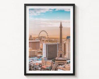 Impresión fotográfica de bellas artes de Las Vegas, póster de The Strip, decoración de pared de Nevada
