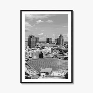 Greensboro Photo Poster Print, Greensboro Black and White Art, Greensboro Photography, Greensboro Travel, Greensboro Map Poster