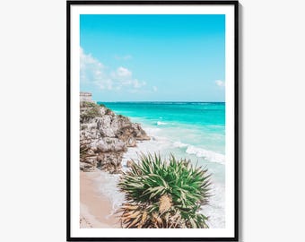 Tulum Fine Art Photo Print, Riviera Maya Poster, Quintana Roo Mexico Wall Decor