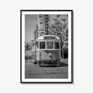 Melbourne Photo Poster Print Australia No 3, Melbourne Black and White Art, Melbourne Photography, Melbourne Travel, Melbourne Map Poster