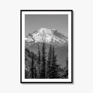 Washington State Foto Poster Druck Nr. 2, Washington State Schwarzweiß-Kunst, Washington State Fotografie, Reise, Karte Poster