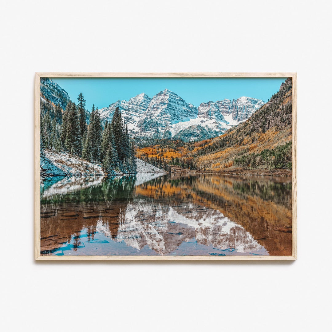 Colorado Colorful Poster Print Horizontal, Colorado Photo Wall Art