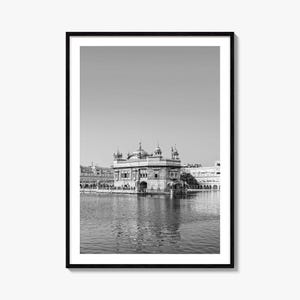 Punjab Photo Poster Print, Punjab Black and White Wall Art, Punjab Wall Photography, Punjab Travel, Punjab Map Poster