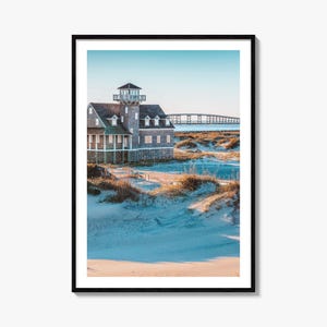 Outer Banks Colorful Poster Print No 2, Outer Banks Photo Art, Outer Banks Wall Decor, Travel Print, Outer Banks Street Map Poster, City Map