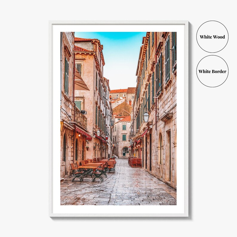 Dubrovnik Croatia Fine Art Photo Print, Old Town Stradun, Ragusa, Wall Poster image 8