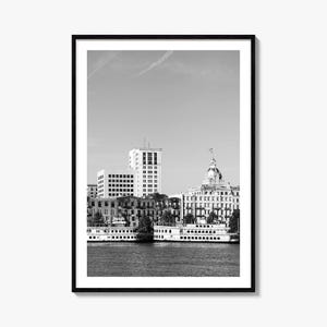 Savannah Photo Poster Print No 1, Savannah Schwarzweiß Kunst, Savannah Wand Fotografie, Savannah Reise, Savannah Karte Poster