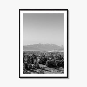 Bozeman Foto Poster Druck, Bozeman Schwarz Weiß Wandkunst, Bozeman Wand Fotografie, Bozeman Reise, Bozeman Karte Poster